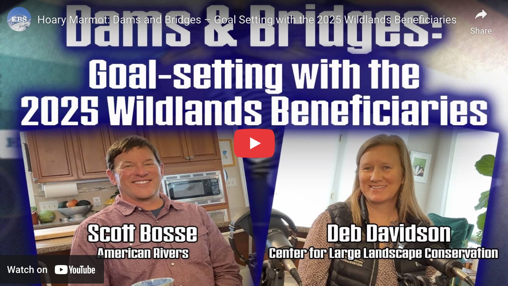 Hoary Marmot: Dams and Bridges – Goal Setting with the 2025 Wildlands Beneficiaries